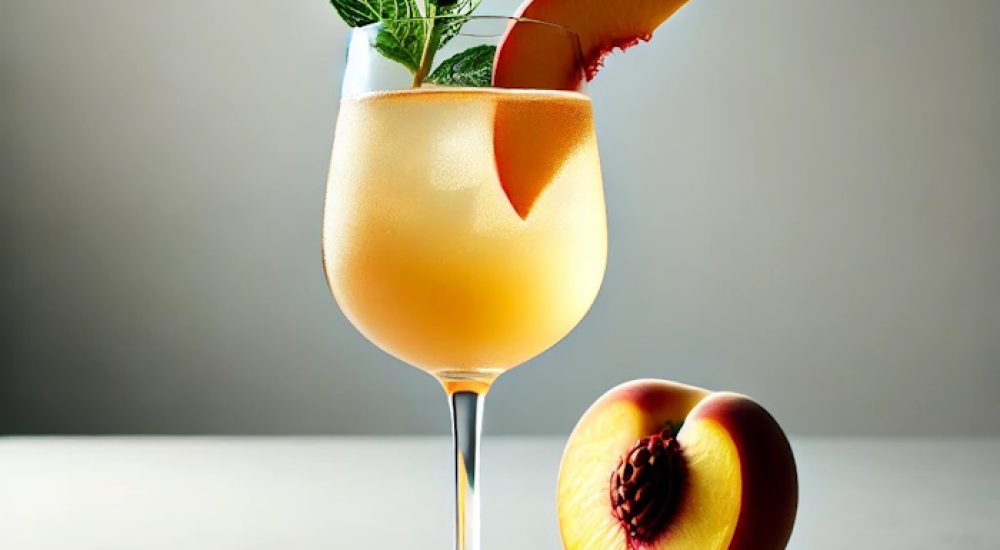 Peach Vermouth Spritzer